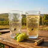 Pfälzer Schorle - Mehr Woi als Wasser! Dubbeglas 0,5 L in den Weinbergen