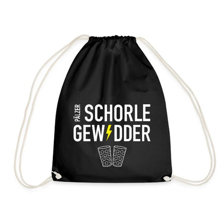 Pälzer Schorle Gewidder Sportbeutel - schwarz