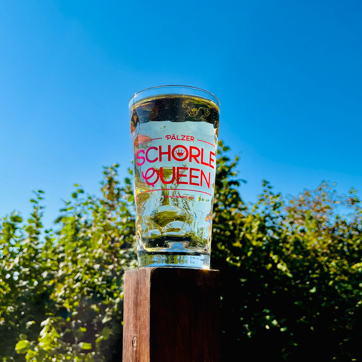 Pälzer Schorle Queen 0,5 L Dubbeglas 