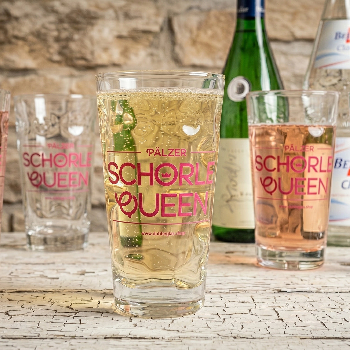 Pälzer Schorle Queen Dubbeglas 0,5 L