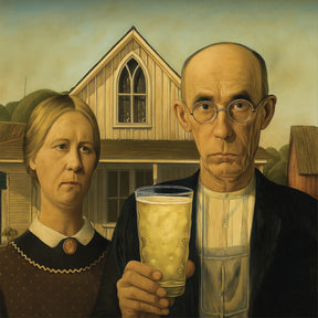 Pfalz Gothic mit Dubbeglas - Leinwand