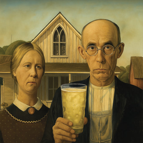 Pfalz Gothic mit Dubbeglas - Leinwand