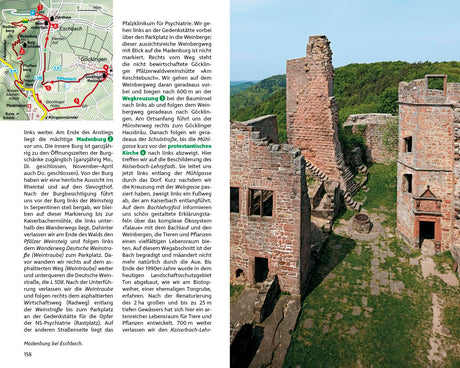 Wandern & Einkehren im Pfälzerwald  und Deutsche Weinstraße, Vom Eschbach zum Kaiserbach-Lehrpfad
