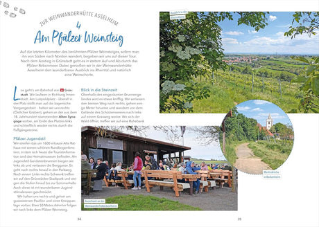 Hütten-Geheimtipps Pfälzerwald - Wanderführer, Pfälzer Weinsteig