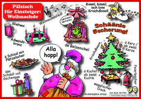Pfälzisch für Einsteiger: Weihnachten - Postkarte,  Pfalz Shop
