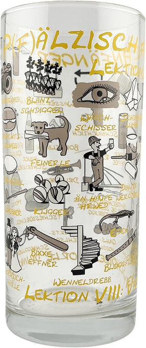 Pfälzisch für Anfänger VII - VIII Schoppenglas 0,5 l
