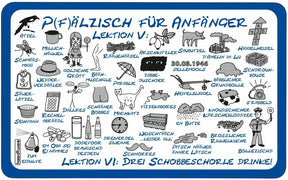 Pfälzisch für Anfänger  V - VI Frühstücksbrettchen