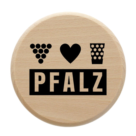 Pfalz - Dubbeglas Deckel aus Holz