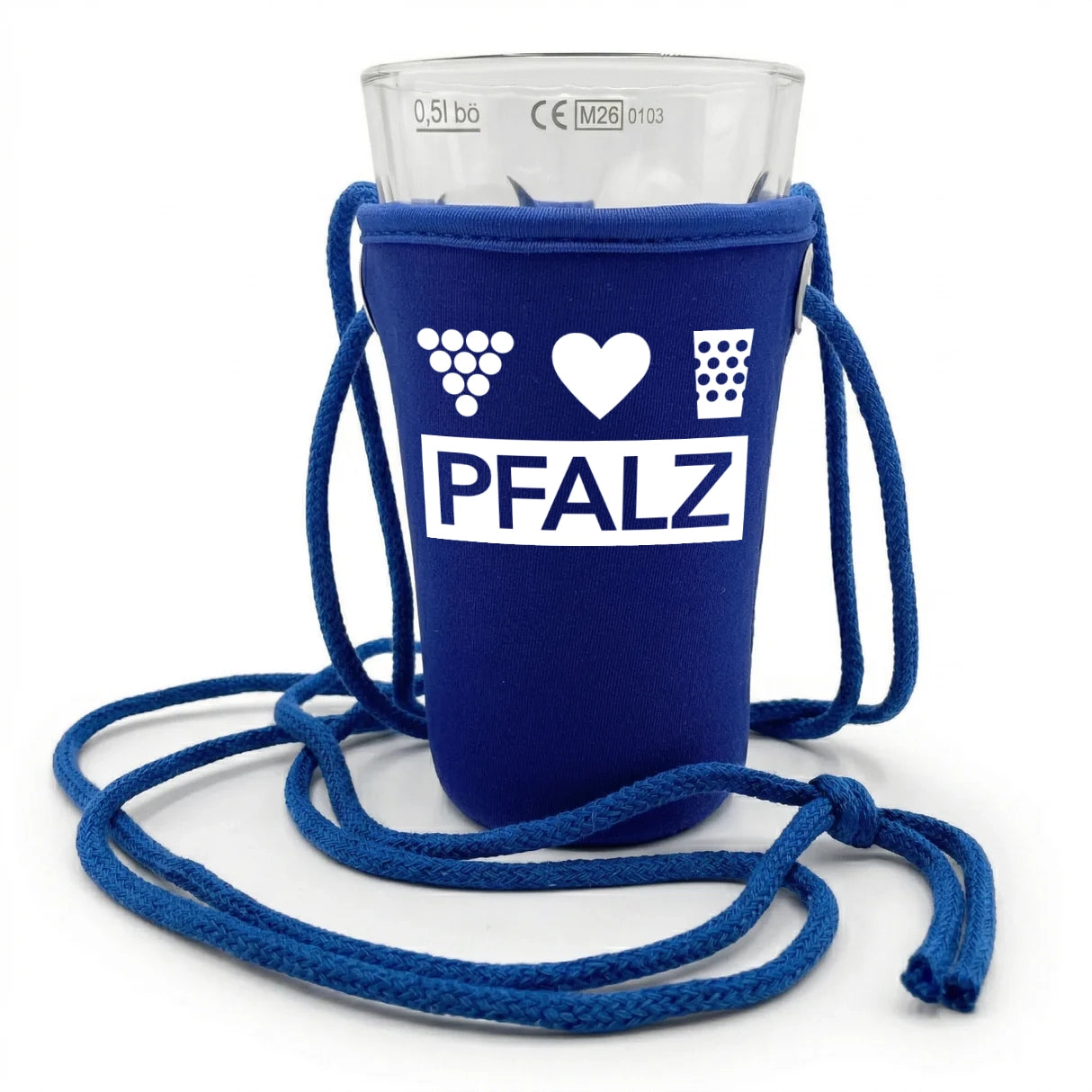 Pfalz Dubbeglashalter - Blau