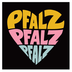Pfalz Herz - Leinwand