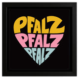 Pfalz Herz - Leinwand | Bilderrahmen