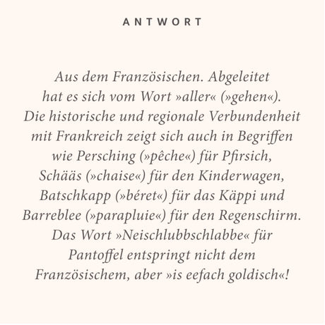 Pfalz Quiz - Antwort Spielkarte "Alla hopp!"