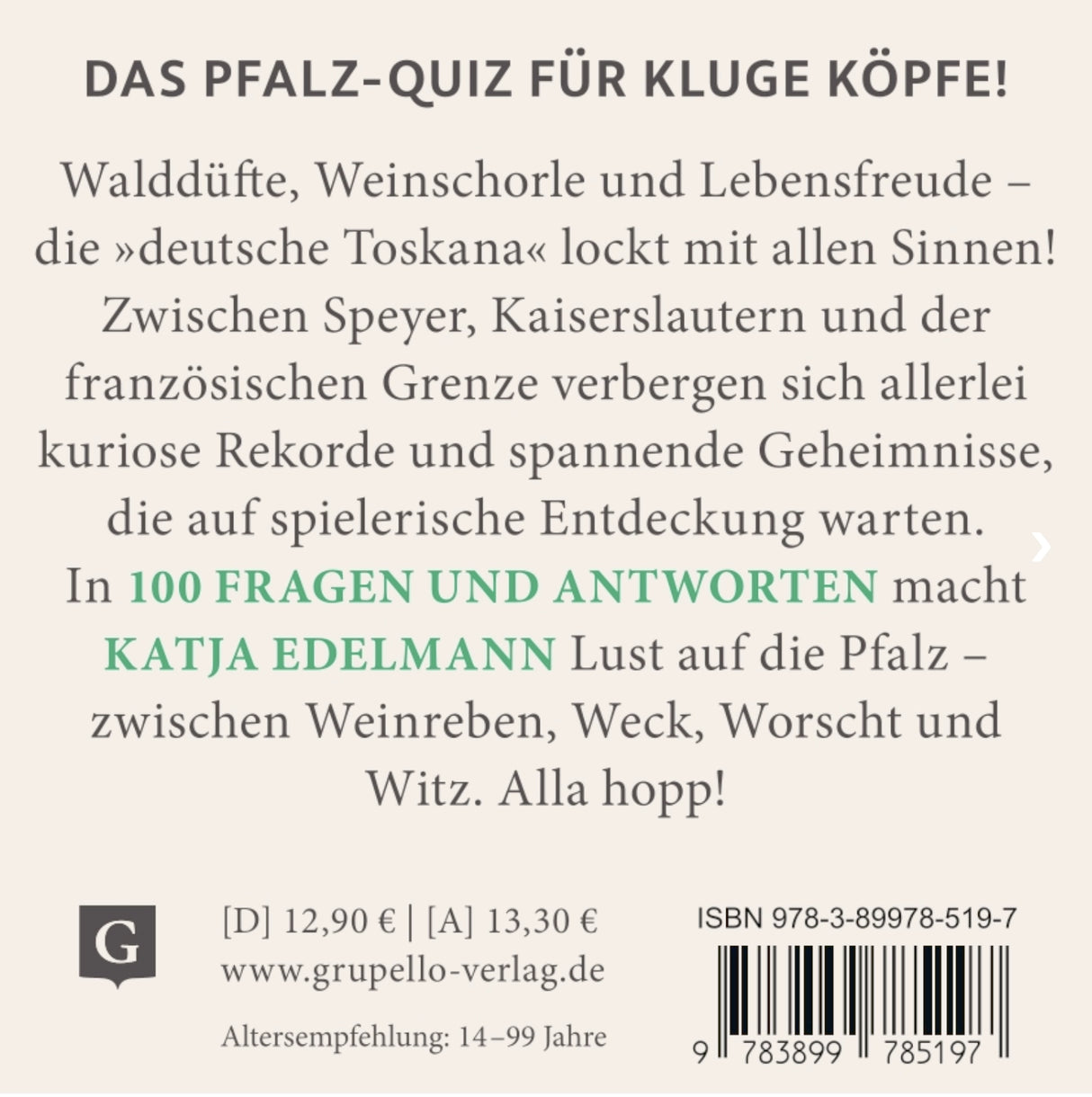 Pfalz Quiz - Rückseite