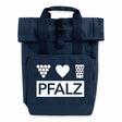 Pfalz Rolltop Rucksack mit zwei Griffen - Navy