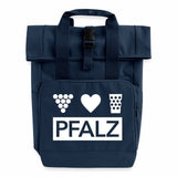 Pfalz Rolltop Rucksack mit zwei Griffen - Navy