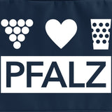 Pfalz Rolltop Rucksack mit zwei Griffen - Navy, Aufdruck