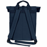 Pfalz Rolltop Rucksack mit zwei Griffen - Navy, Rückseite