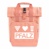 Pfalz Rolltop Rucksack mit zwei Griffen - Chintzrosa