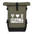 Pfalz Rolltop Rucksack,  Olive/Schwarz