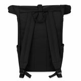 Pfalz Rolltop Rucksack,  Schwarz - Rückseite