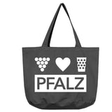 Pfalz Tasche - Vintage-Washed Shopper, Dunkelgrau