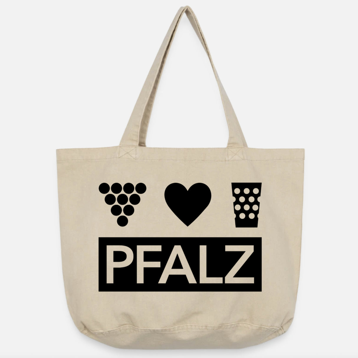 Pfalz Tasche - Vintage-Washed Shopper, Natur