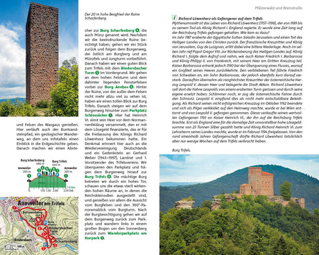 Premiumwege Pfälzerwald Wanderführer, Anweiler, Bergfried der Ruine Scharfenberg