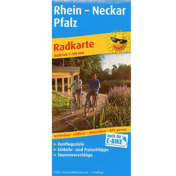 Rhein - Neckar - Pfalz Radkarte 1 : 100.000