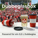 Rot & Weiß - Lautre Dubbeglas Transportbox