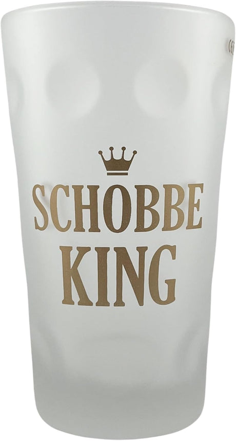Schobbe King Dubbeglas 0,5 L - satniert