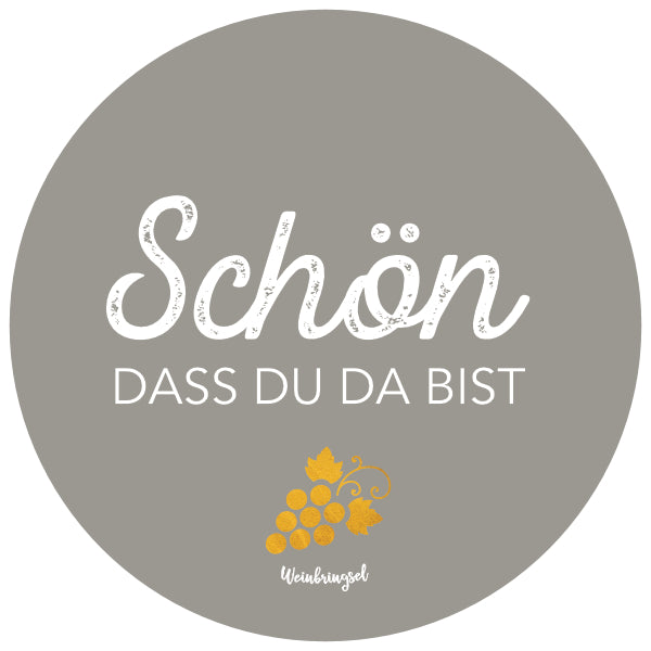 Schön, dass du da bist Untersetzer - Vorderseite