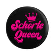 Schorle Queen Button Ø 25 mm, Schwarz & Pink