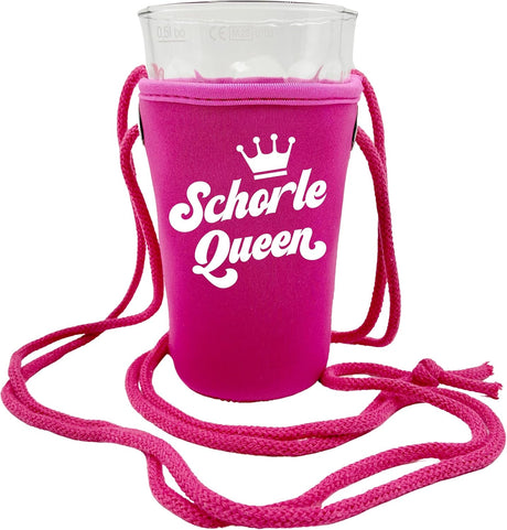 Schorle Queen Dubbeglashalter - pink