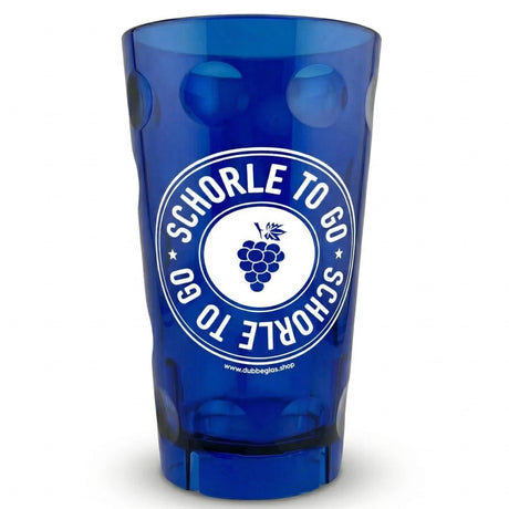 Schorle to go Dubbebecher 0,5 Liter, Blau - Plastik Dubbeglas