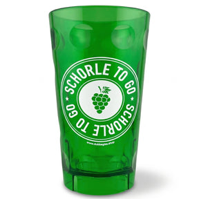 Schorle to go Dubbebecher 0,5 Liter, Grün - Plastik Dubbeglas