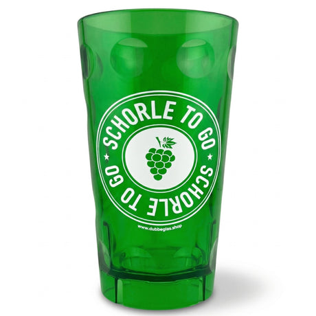 Schorle to go Dubbebecher 0,5 Liter, Grün - Plastik Dubbeglas