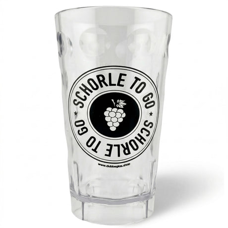 Schorle to go Dubbebecher 0,5 Liter, Klar - Plastik Dubbeglas