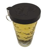Dubbeglas Deckel aus Silikon - Schwarz, mit Schorleglas