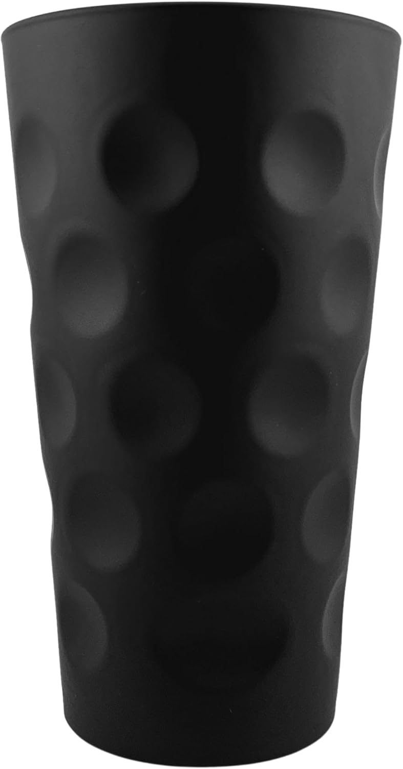 Schwarz matt farbiges Dubbeglas 0,5 L