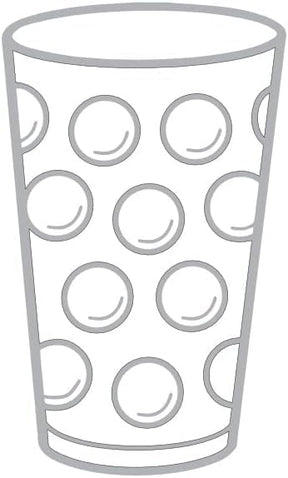 Dubbeglas Autoaufkleber - Grau