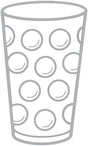 Dubbeglas Autoaufkleber - Grau