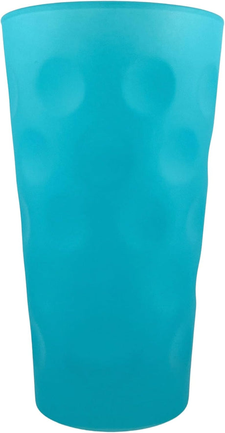 Türkis matt farbiges Dubbeglas 0,5 L