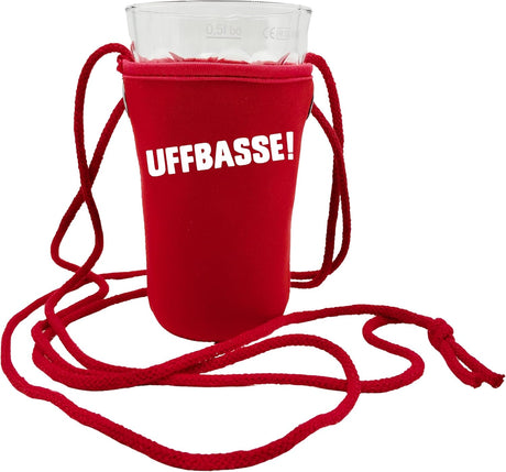 UFFBASSE! Dubbeglashalter - rot