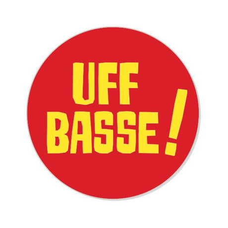 Uffbasse! Button Ø 25 mm - Rot