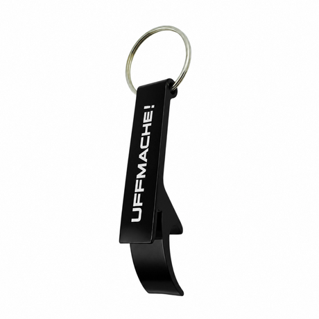 UFFMACHE! Schlüsselanhänger & Flaschenöffner - Schwarz