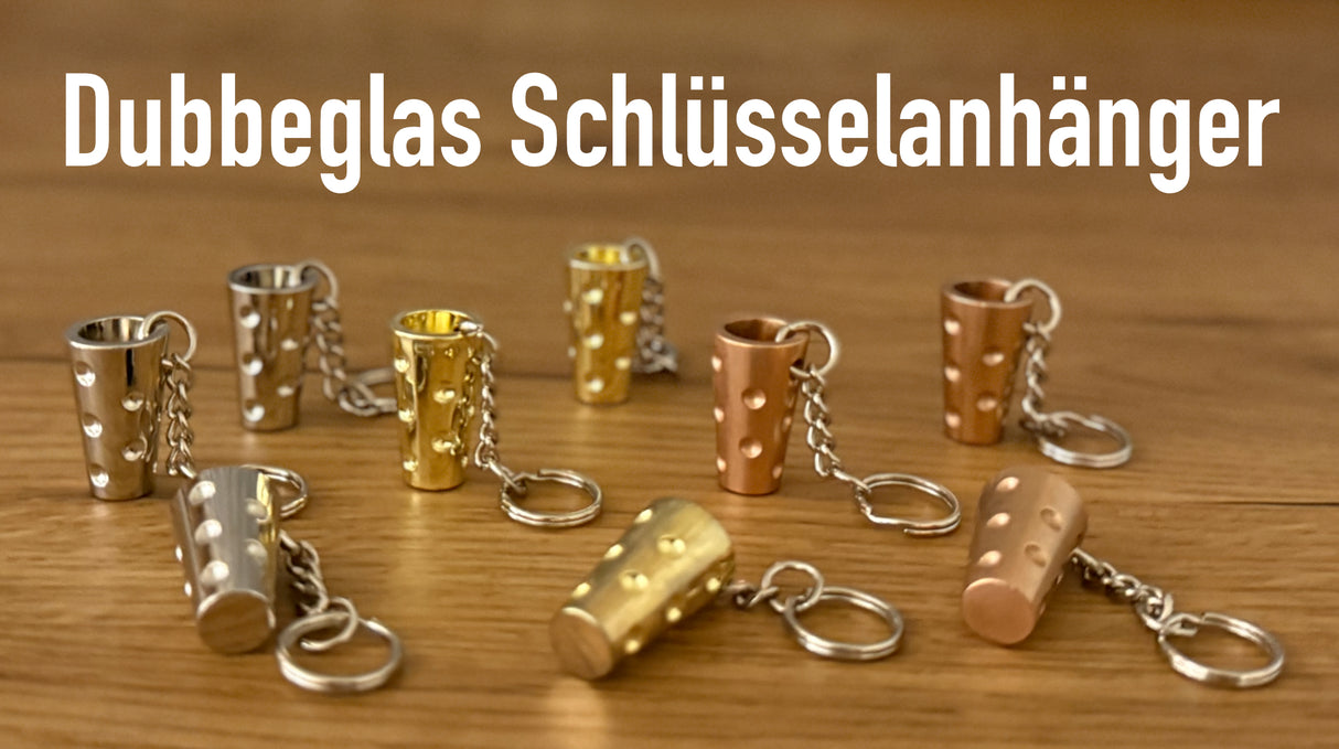 Dubbeglas Schlüsselanhänger