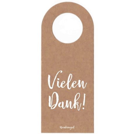 Vielen Dank! Flaschenanhänger / Weinflaschenanhänger