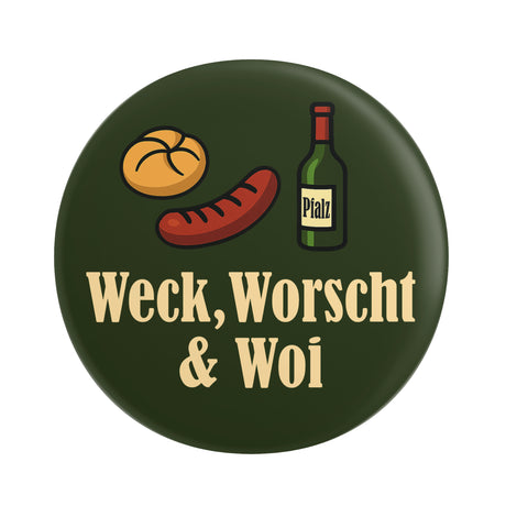 Weck, Worscht & Woi - Pfalz Button Ø 25 mm