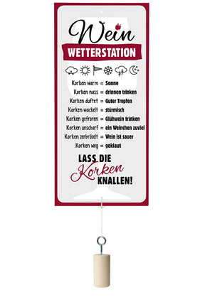 Wein Wetterstation mit Korken