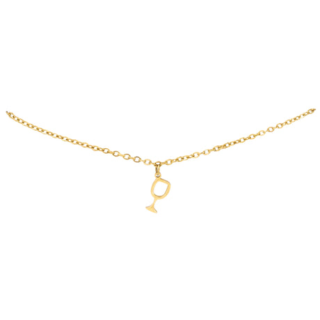 Weinglas Armband - Gold